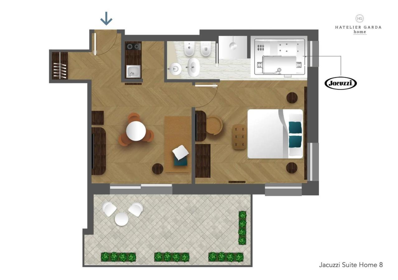 Jacuzzi Suite Home By Enjoy Garda Hotel Пескьера-дель-Гарда Экстерьер фото